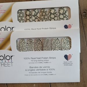 Two Animal Print Color Street Overlays NWT